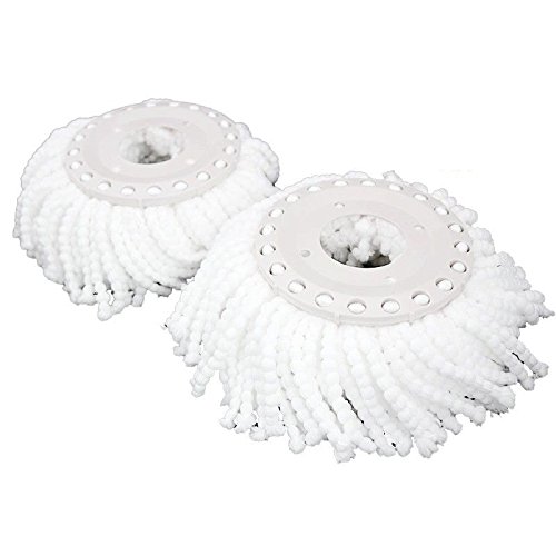 Goplus® Lot Of 2 Replacement Mop Micro Head Refill Hurricane For 360° Spin Magic Mop New