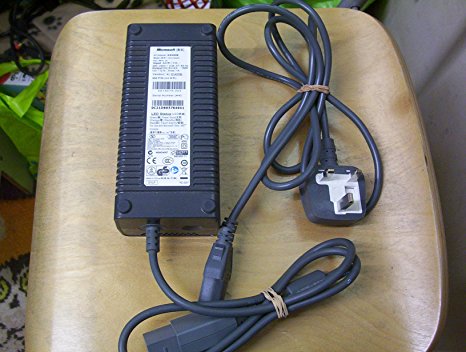 Genuine Official Microsoft Xbox 360 150W Power Supply PSU with UK mains lead (for 2009-2010 consoles)