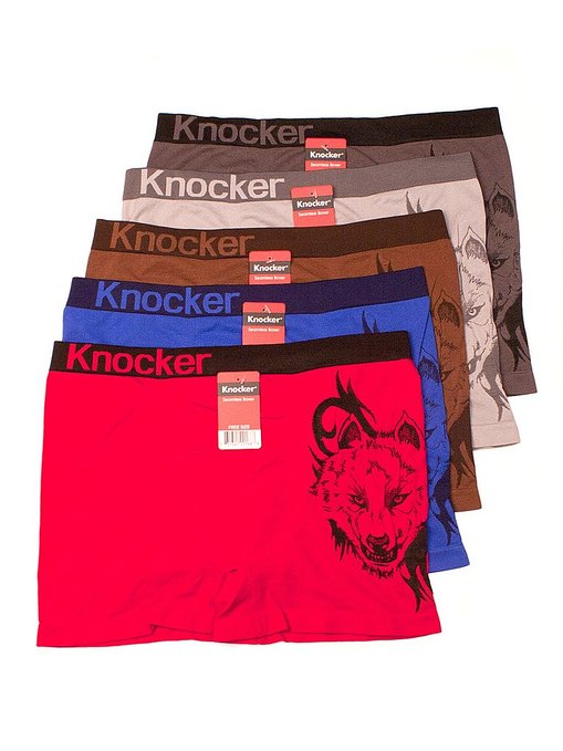 6pk Men's Seamless Athletic Compression Boxer Briefs Shorts Underwear One Size