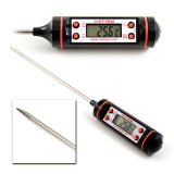 Chef Remi Cooking Thermometer - Instant Read - Best Digital Thermometers for All Food Meat Turkey Grill BBQ Smoker Kitchen and Candy Stainless Steel LCD Screen Long Probe - Lifetime Guarantee