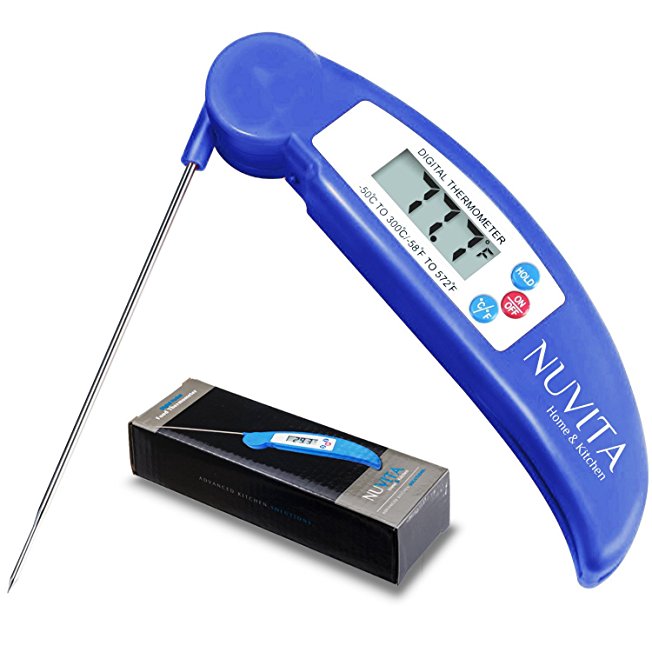 Nuvita Instant Read Digital Cooking Thermometer - Blue