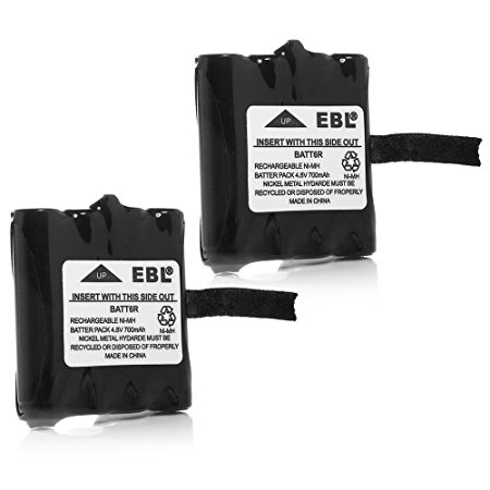 EBL Midland BATT-6R M99 Two-Way Radio Replacement Rechargeable Batteries for LXT300 LXT314 LXT317 LXT500VP3 LXT380 LXT385 LXT385VP3 LXT535