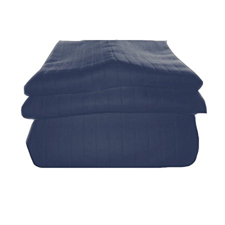 Just Linen 600 Thread Count Bedspread Coverlet Cotton Royal Matelasse 3-Piece King ,Dark Slate Grey