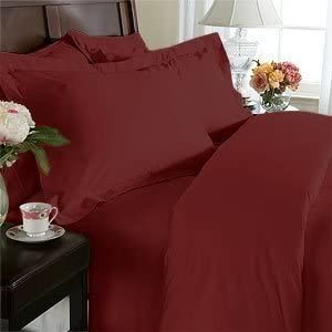 Elegant Comfort 1500 Thread Count Egyptian Quality 2pcs Pillow Cases and Colors, California King, Burgundy