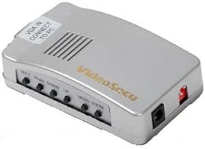 VideoSecu PC to TV Converter VGA to RCA S-Video Mac Computer Laptop to Composite Video Switcher 1L7