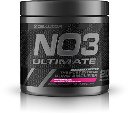 Cellucor, N03 Ultimate, Nitric Oxide Pump Amplifier, Watermelon, 20 Servings