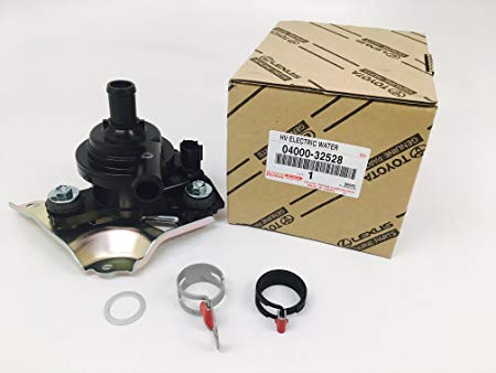 GENUINE TOYOTA Prius Electric Auxiliary Inverter Water Pump SERVICE KIT with Clamps Clips for 2004 2005 2006 2007 2008 2009 Hybrid