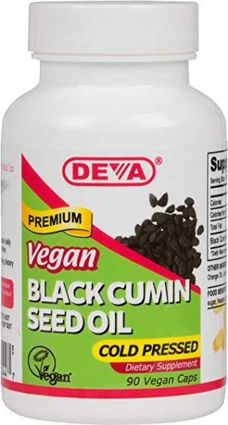 Deva Nutrition Black Cumin Seed Oil Veg Capsules, 90 Count