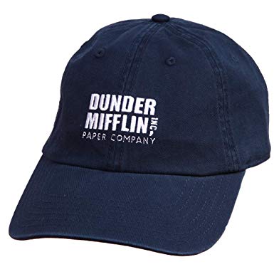 Ripple Junction The Office Dunder Mifflin Logo Dad Hat (Navy)