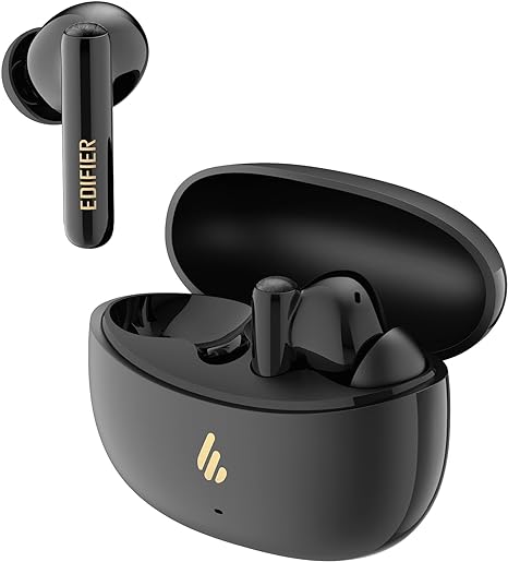 Edifier X5 Pro Active Noise Cancelling Earbuds with AI-Enhanced Calls, Fast Charge, Game Mode, App Customization, IP55 Waterproof, True Wireless Bluetooth 5.3 Technology - Black