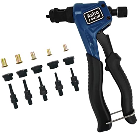 Astro Pneumatic Tool 1443B Professional Hand Rivet Nut Kit SAE & Metric with Rivet Nuts