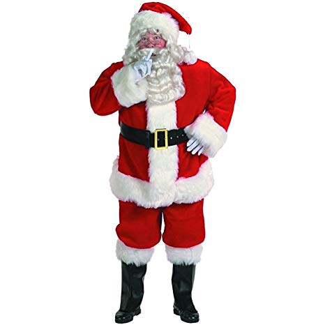Morris Costumes Men's Santa Suit Dlx 9191