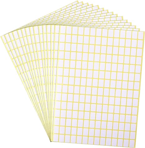 2940 Pcs Matte Small White Labels Stickers Blank Labels Removable Price Tags Labels Stickers for Jars Boxes File Folders Envelopes School Office Kitchen (13 X 9 mm)