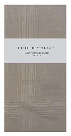 Geoffrey Beene 13 Pack Fine Men's Handkerchiefs 100% Cotton