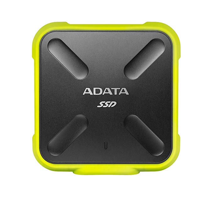 ADATA SD700 3D NAND 1TB Ruggedized Water/Dust/Shock Proof External Solid State Drive Yellow (ASD700-1TU3-CYL)