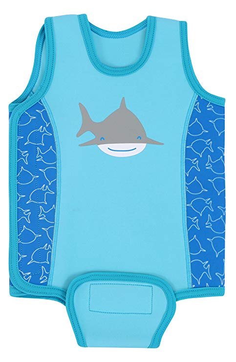 Aquawarm Blue Neoprene Baby’s Warm Wetsuit w/UV Protection – Infant’s Safest Swimsuit