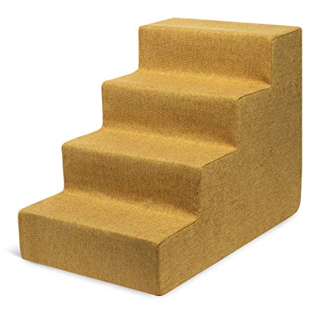 Made in USA Pet Steps/Stairs with CertiPUR-US Certified Foam for Dogs & Cats by Best Pet Supplies