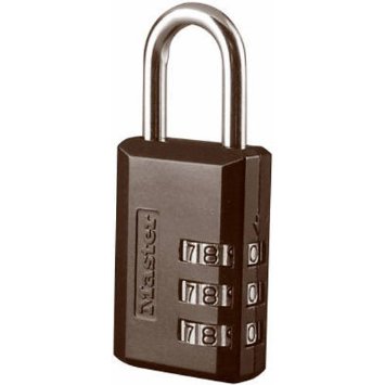 Master Lock 647D Set-Your-Own Combination Luggage Lock, 1-3/16-Inch (Assorted finish - brass or satin nickel)