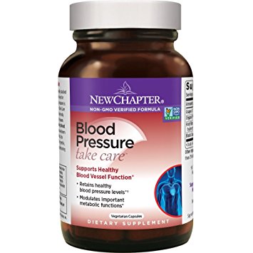 New Chapter Blood Pressure Supplement - Blood Pressure Take Care with Grapeseed   Black Currant   Non-GMO Ingredients for Blood Pressure Support - 60 ct Vegetarian Capsule