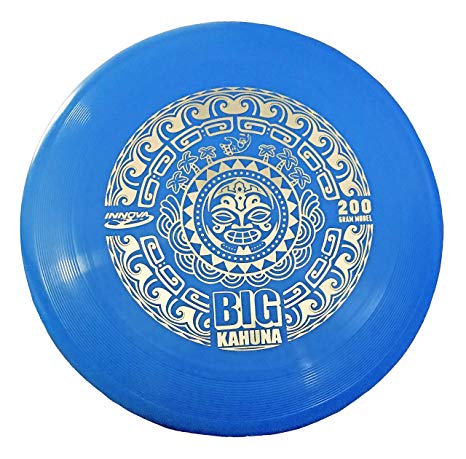 Innova Big Kahuna Heavyweight Ultimate Throw and Catch Disc Tiki Black - Stamp Color May Vary - 200 Gram Model