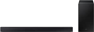 SAMSUNG HW-C450/ZC 2.1ch Soundbar w/DTS Virtual X, Subwoofer Included, Bass Boost, Adaptive Sound Lite, Game Mode, Bluetooth (Newest Model) [Canada Version] (2023)