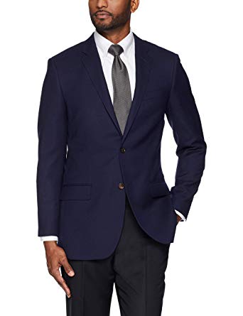 BUTTONED DOWN Men's Tailored Fit Super 110 Italian Wool Hopsack Blazer