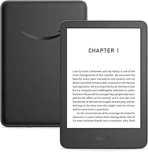 New Amazon Kindle (16 GB) – Lightest and most compact Kindle with glare-free display, faster page turns, adjustable front light and long battery life – Without Ads – Black   Kindle Unlimited