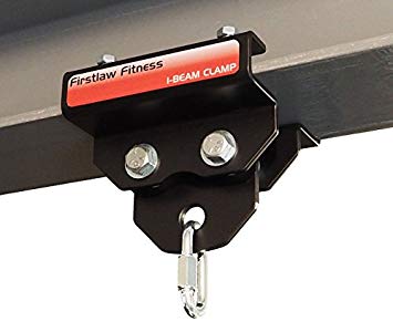 Firstlaw Fitness 1000 LBS I-Beam Clamp - (5.75" to 7.25" Wide I-Beam) - for Gymnastic Rings - Climbing Ropes - Heavy Bags - Made In The USA