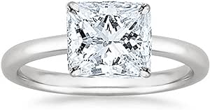 14K White Gold 3/4-5 Carat LAB GROWN Solitaire IGI CERTIFIED Diamond Engagement Ring (H-I Color VS2-SI1 Clarity)