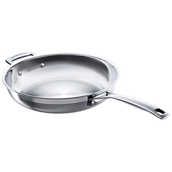 Le Creuset 3-Ply Stainless Steel Uncoated Frying Pan, 28 cm