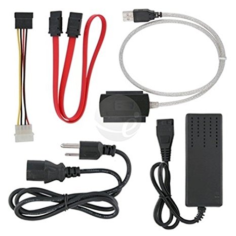 3 in 1 USB 2.0 To SATA / IDE Adapter Cable   Power Cord