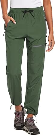 BALEAF Women's 27''/29''/31'' Hiking Cargo Pants Outdoor Lightweight Capris Water Resistant UPF 50 Zipper Pockets