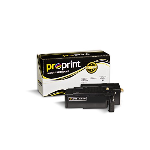 ProPrint (TM) Compatible Dell C1660 C1660W C1660cnw 4G9HP Black Toner Cartridge (7C6F7) (1 Black)