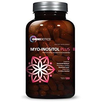 OmniBiotics Myo-Inositol Plus with D-Chiro-Inositol Caronositol (DCI) | Promotes Hormone Balance and Ovarian Function | Neurologic Support | Formulated For Women with PCOS