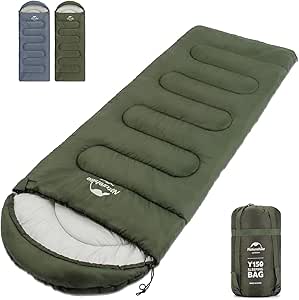 Naturehike Camping Sleeping Bag, Lightweight Sleeping Bag Waterproof Portable Splicable for Adults 3 Seasons, Hiking, Backpacking, Outdoor, Indoor with Storage Sack