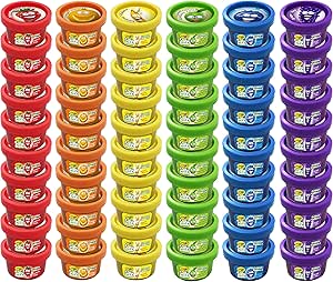 Crayola Dough - Silly Scents | 60x1oz Scented Play Dough Party Pack | 60 Modeling Compound Tubs in 6 Bright Colors & Scents | Kids Party Favors | Classroom Prizes | Summer Activities for Kids