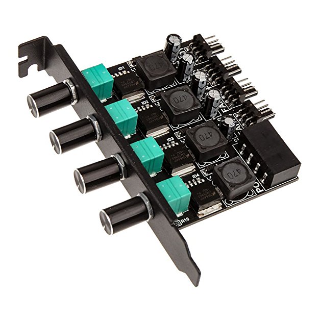 Lamptron CP436 4-Channel Fan Control for PCI slot - Black