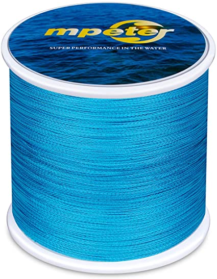 mpeter Armor Braided Fishing Line, Abrasion Resistant Braided Lines, High Sensitivity and Zero Stretch, 4 Strands to 8 Strands with Smaller Diameter