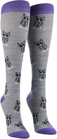 Doctor's Choice Graduated Compression Socks for Nurses, Over-The-Calf, 8-15 mmHg, Owl Be Your Nurse