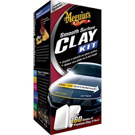Meguiar's Smooth Surface Clay Kit Includes: 2 x 80 gram Clay Bars, 16 oz Quik Detailer and Supreme Shine Microfiber Towel