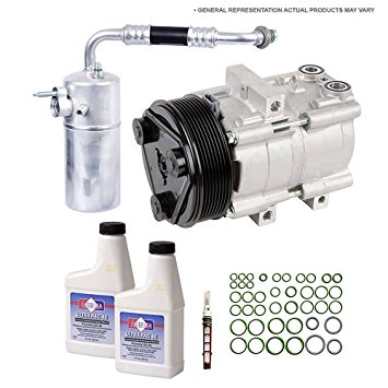 New AC Compressor & Clutch With Complete A/C Repair Kit For Jeep Liberty 3.7L V6 - BuyAutoParts 60-80149RK New
