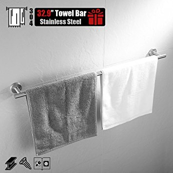 JQK Bath Towel Bar, 30 Inch Stainless Steel Towel Rack for Bathroom, Towel Holder Brushed Wall Mount