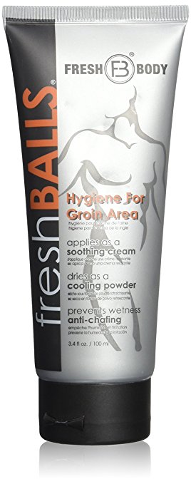 Fresh Balls Lotion The Solution for Men - New Size, Lower Price 3.4 oz Tube