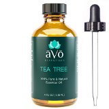 257V333 Tea Tree Essential Oil - 4 Ounce - 100 Pure Melaleuca Therapeutic Grade From Australia for Nail Fungus Dandruff Treatment Acne Skin Tag Removal and More