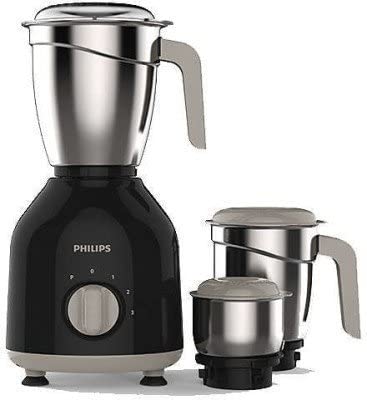 Philips HL7756/00 750-Watt Mixer Grinder with 3 Jars (Black) / Free Delivery