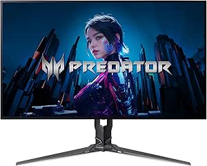 Acer Predator X32 X3 | 31.5" UHD 3840 x 2160 OLED Gaming Monitor | AMD FreeSync Premium Pro | 480Hz at 1920 x 1080 (DFR) | Up to 0.01ms | 1000nits @ HDR 3% | USB Type-C, 1 x DP 1.4 & 2 x HDMI 2.1