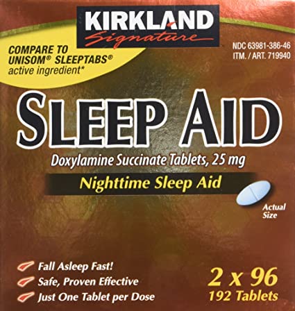 Kirkland Signature Sleep Aid Doxylamine Succinate 25 Mg