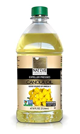 Native Harvest Expeller Pressed Non-GMO Canola Oil, 2 Liter (67.6 FL OZ)
