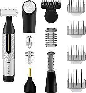 Remington Recortadora de Barba Omniblade Multi Pro, Afeitadora para Cara y Cuerpo, Sin Cable, Peine Regulable, Microrrecortador, 2 Micropeines y Varios Accesorios, 100% Resistente al Agua, HG5000