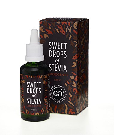 Chocolate Stevia Drops by Good Good (1.7 Fl oz / 50ml) - Sugar Free Substitute and All Natural! Diabetic Friendly! Zero Calorie Sweetener